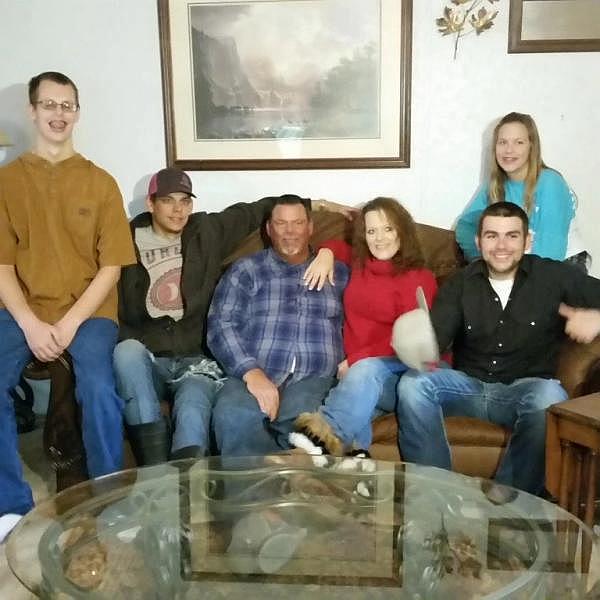 The Reeder family from Northeast Texas. Justin Reeder, wearing a brown shirt on the far left. From left to right: Justin, Jonathon "Moose," Eric, Mandy, Alex and Anna. Courtesy Mandy Reeder.