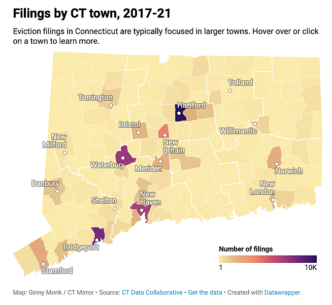 Map: Ginny Monk / CT Mirror  Source: CT Data Collaborative