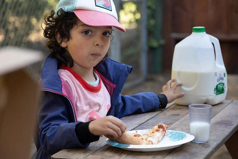 A child eats lunch on Pizza Friday at Baby Steps on Friday, Nov. 18, 2022, in San Francisco.(Paul Kuroda / For The San Diego Union-Tribune) A child eats lunch on Pizza Friday at Baby Steps on Friday, Nov. 18, 2022, in San Francisco.(Paul Kuroda / For The San Diego Union-Tribune)