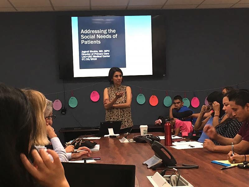 2018 National Fellows hear from Dr. Jagruti Shukla, director of primary care at LAC+USC.