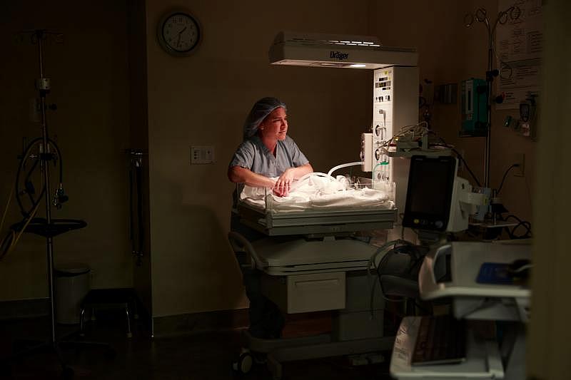 Dr. Lisa Galbraith, an obstetrician, cared for Sally Garcia. As a medical resident in California, Galbraith delivered 1,000 babies, only one with anencephaly. In Central Washington, she saw four or five cases in two years. (Erika Schultz / The Seattle Times)