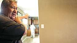 Luis Barajas gives a tour of Turning Point Men's Home in Holtville, Calif., on Aug. 27, 2015.
