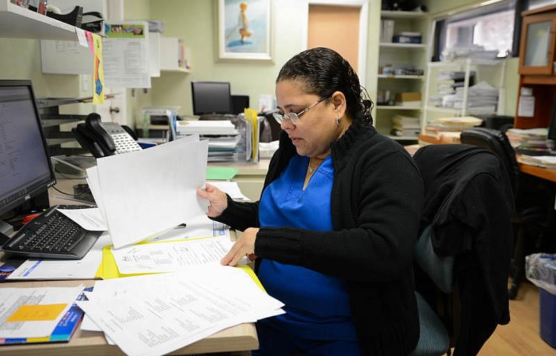 Lucy Moulton is the referrals coordinator for Sarasota Children’s Clinic. STAFF PHOTO / RACHEL S. O’HARA