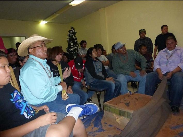 The ancient Navajo Shoe Game is offered to urban Navajo people each winter at the Phoenix Indian Center, as part of its cultural support initiatives.
