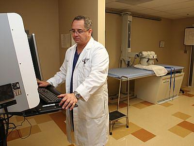 Physician assistant Sergio Barajas works at the Borrego Health Oasis Clinic.