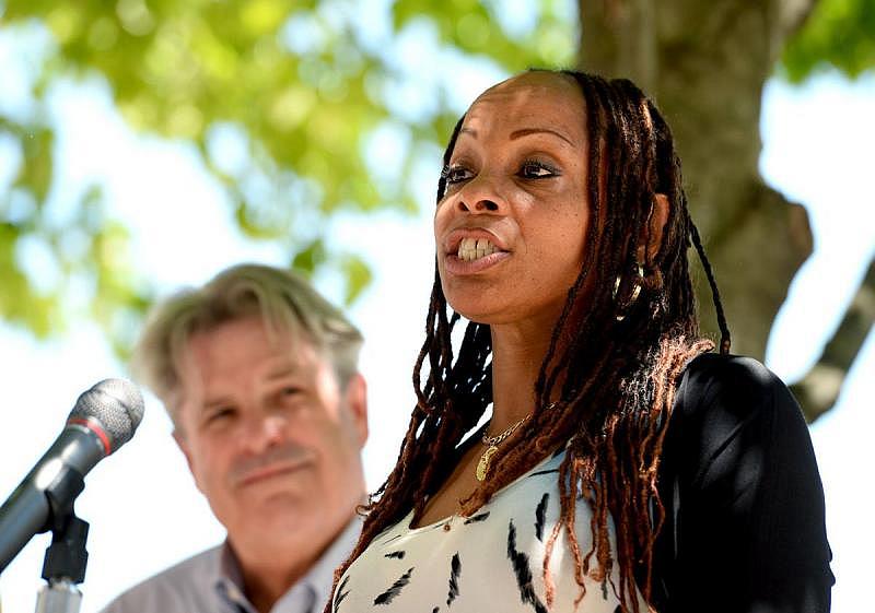 Kim Young talks about how she got sober and regained custody of her children. Post-reunification, Michigan child welfare workers help adults and kids identify and solve simmering problems. Photos by Dave Wasinger / Lansing State Journal