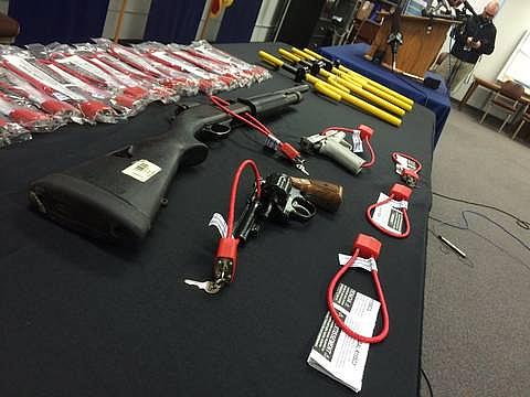 The city of St. Petersburg offers free anti-theft and gun safety devices to gun owners.