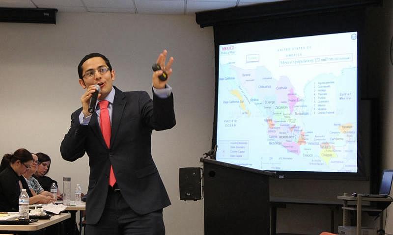 The Southern Arizona Transnational Taskforce has helped social workers, judges and attorneys navigate the Mexican child welfare system. This training session in 2016 featured a presentation from the Mexican Consulate in Tucson. (Photo Credit: Perla Trevizo/Arizona Daily Star) The Southern Arizona Transnational Taskforce has helped social workers, judges and attorneys navigate the Mexican child welfare system. This training session in 2016 featured a presentation from the Mexican Consulate in Tucson.