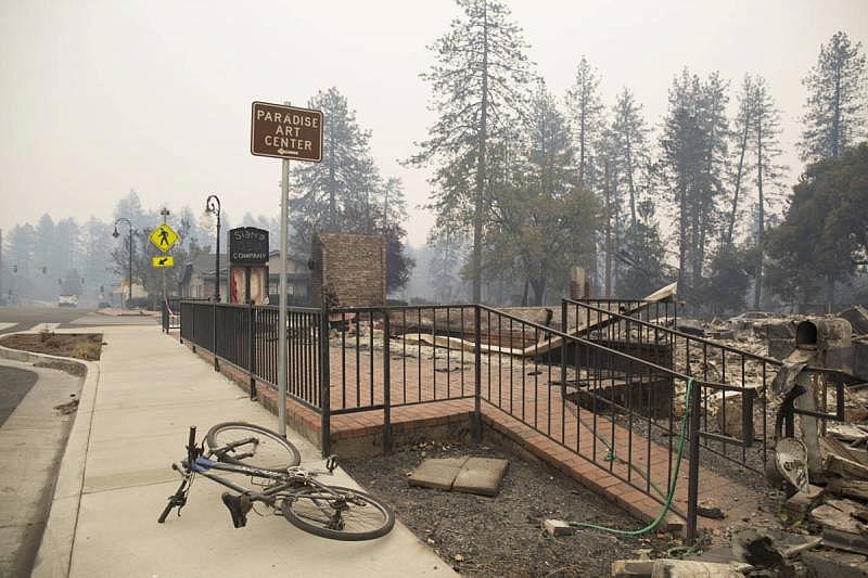 Site of the Sierra Gem Company on Nov. 13, 2018. (Anne Wernikoff/KQED)