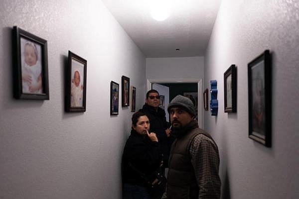 Code enforcement officers Cindy Guerrero and Lorenzo Salazar inspect the home of Cuahtemoc Becerra on the North Side of Salinas. SEBASTIÁN HIDALGO FOR THE SALINAS CALIFORNIAN AND CATCHLIGHT.IO