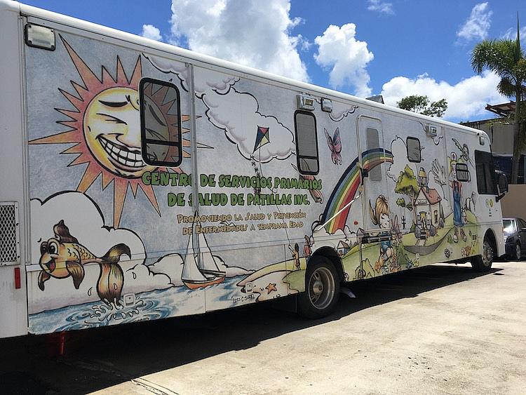 Centros de Servicios Primarios de Salud de Patillas stayed open to the public even as the storm entered the island a few miles away from this coastal town. (Photo by Angel Valentin | Center for Investigative Journalism)