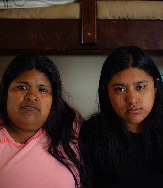 Resi Salvador, right, and her step-mother, Constanza Salvador, share a small apartment on the North Side of Salinas with seven others. SEBASTIÁN HIDALGO FOR THE SALINAS CALIFORNIAN AND CATCHLIGHT.IO