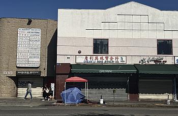 A closed store front