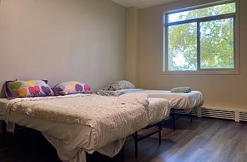 2 beds in a room
