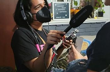 Person in a recording