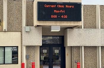 Entrance to a clinic
