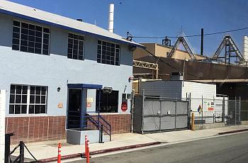 The former Exide battery recycling plant in Vernon, California.