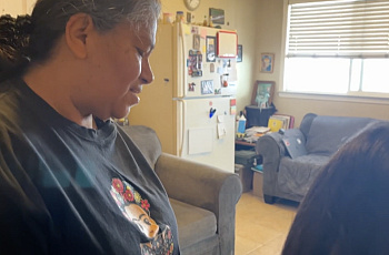 Woman in a room
