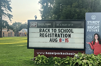 Back to school sign