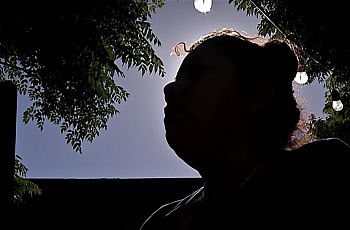 silhouette of a woman