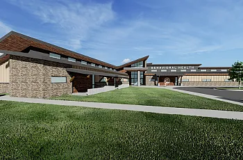 A rendering of a Behavioral Health Center to be built in Tahlequah.