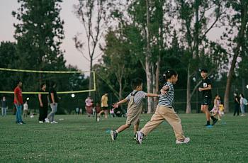 People playing on a field