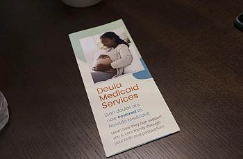 Image of a brochure on a table