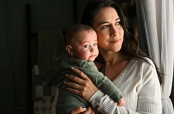 Person holding a child