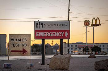 Measles testing bill board