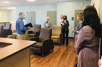 Dr. David Ketelaar, an emergency medicine physician at Marian Regional Medical Center in Santa Maria, hosts a tour of the new Cr