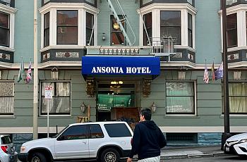 The Ansonia Hotel, a former youth hostel, is being converted to housing for formerly homeless people. In February, San Francisco