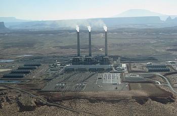 Navajo Generating Station is a coal-fired powerplant with a power of 2280 megawatts located on the Navajo Indian Reservation