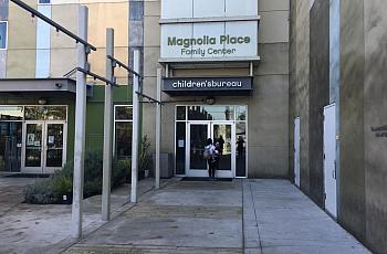 At the Magnolia Place in Los Angeles, families can see a doctor, get help with their finances and use the on-site preschool. "A 