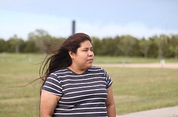 Rachel Janis, 22, is among the third generation of Indian boarding-school survivors on the Rosebud Indian Reservation helping to