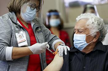 Patient receives vaccination
