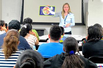 Kids participate in the "Kids N Fitness" weight management program.