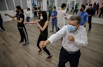 Asian Americans in New York attend an April self-defense class organized in response to ongoing violent attacks across the count
