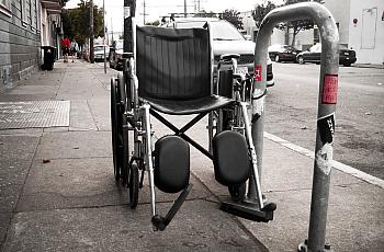 Wheelchair on Street