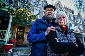 Anne and Craig Evans have lived in their Montclair Avenue home in South Bethlehem since 1980. “We are not willing to give up thi