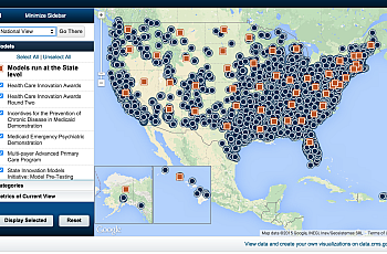 A national map of health care innovation projects. (CMS)