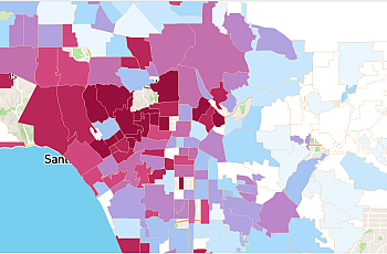 Why does ‘wealthy LA’ have a higher infection rate?