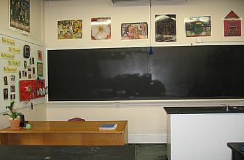 Classroom blackboard