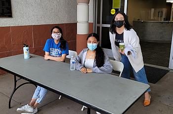 On June 5, community leaders helped with a pop up vaccination clinic in Carson, Calif.