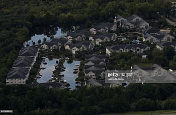 A housing development in Houston following Hurricane Harvey.