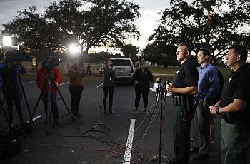 Pasco County Sheriff Chris Nocco speaks at a press conference in January in Dade City. 