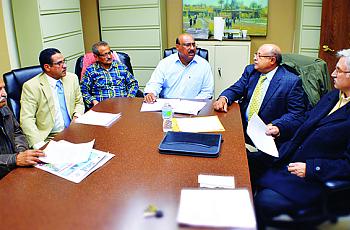 (L-R) SDEIA members Hashem Saeed,  Ahmed Alwahaishi, Mohamed Saleh, Mohamed Ahmed, Abdo Bapacker and Zouher Abdel-Hak met with The Arab American News on Nov. 15  to discuss the four lawsuits the organization has initiated involving Severstal.   