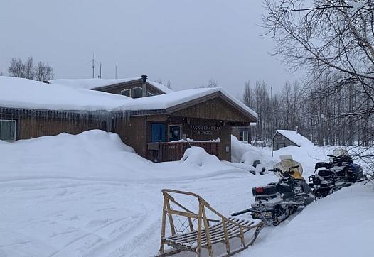 Snow covered structure