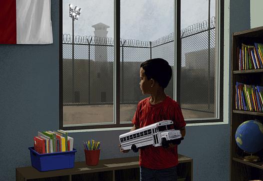 a kid by the window 