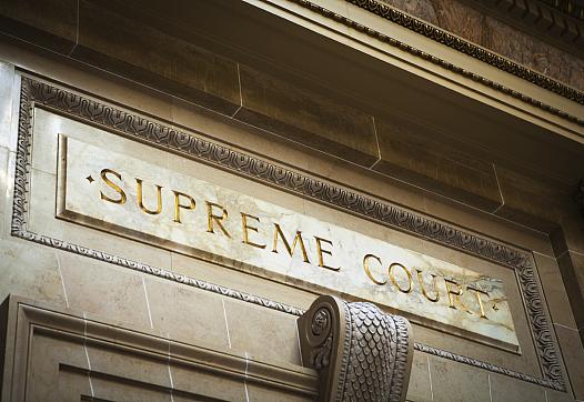 Supreme court nameplate
