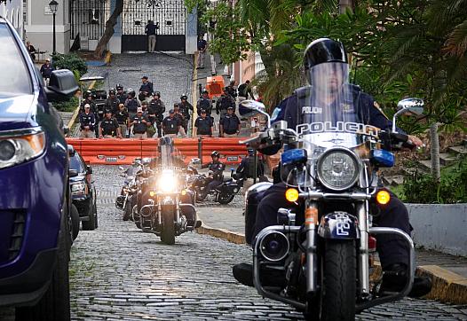 Image of Policemen on Bike